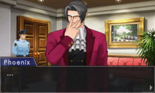 incorrectaceattorney: Phoenix: I’m such an idiot.  Edgeworth: … Phoenix: … Edgeworth: … Phoenix: … Edgeworth: …If you’re waiting for me to disagree, it’s going to be a long night.   submitted by sheepyseconds  