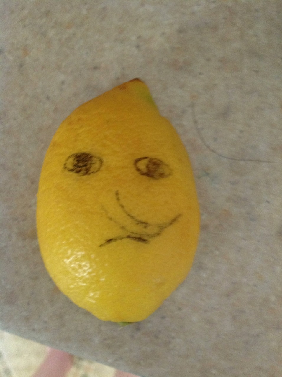nikka-andstuff:  I drew this on my moms lemon, she said that it was unacceptable,