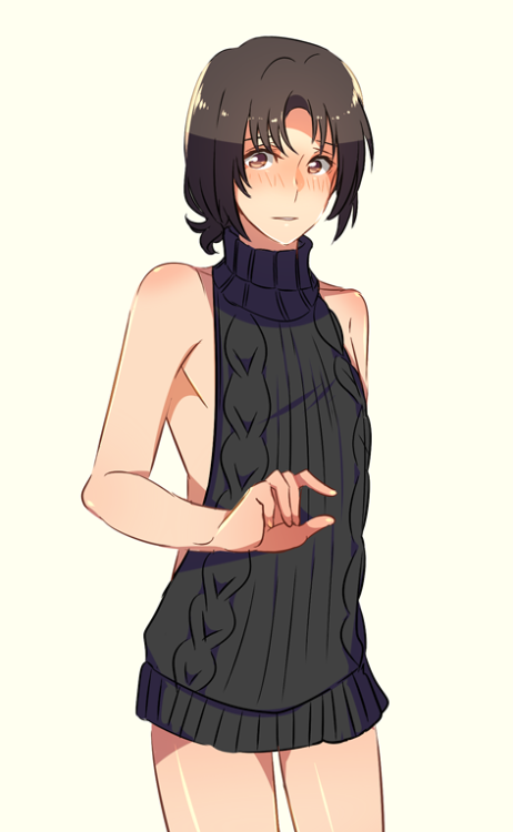 mayuiki-art: fafner 60mins : Smile Day (Kurusu Misao) + that sweater