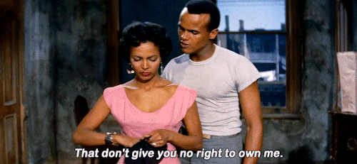 Where You Goin? I Might Come Back.Dorothy Dandridge And Harry Belafonte In Carmen Jones (1954) Dir. Otto