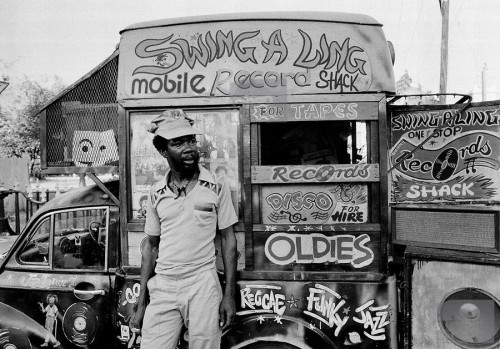 strungoutwire:  Mobile Record Store - Kingston Jamaica, 1973