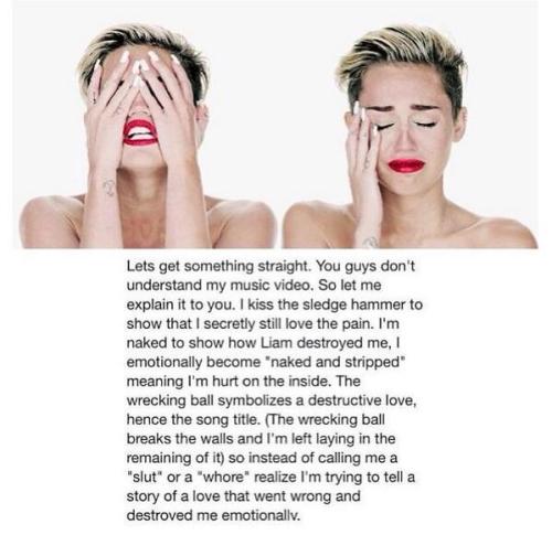 distraction:  explorer-and-stargazer:  itschloemay:  Miley Just told it straight   you tell em sistah  damn yo deep shit 