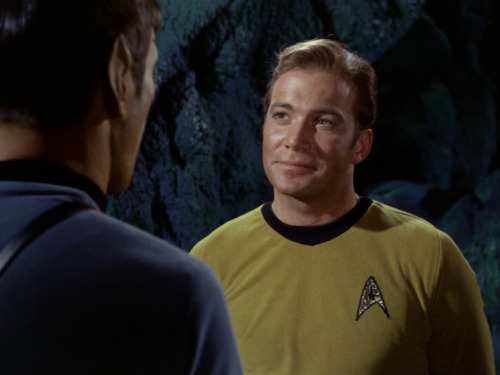 locutie-of-borg:plaidshirtjimkirk: a compilation of Jim smiling at Spock the male gayze