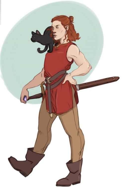 captainceranna: I started re-reading the Tortall series and had to draw my girl Alanna