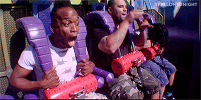 fallontonight:  As part of Audience Suggestion Box, The Roots had to ride Dr. Doom,
