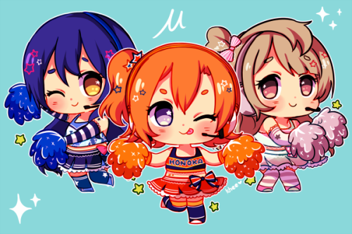 LOVE LIVE! CHEERLEADER μ + A-RISEsmall prints and stickers for SMASH! con 2015 [now available on sto