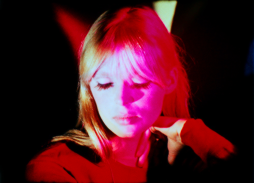 Nico in “Chelsea Girls” by Andy Warhol, 1966.