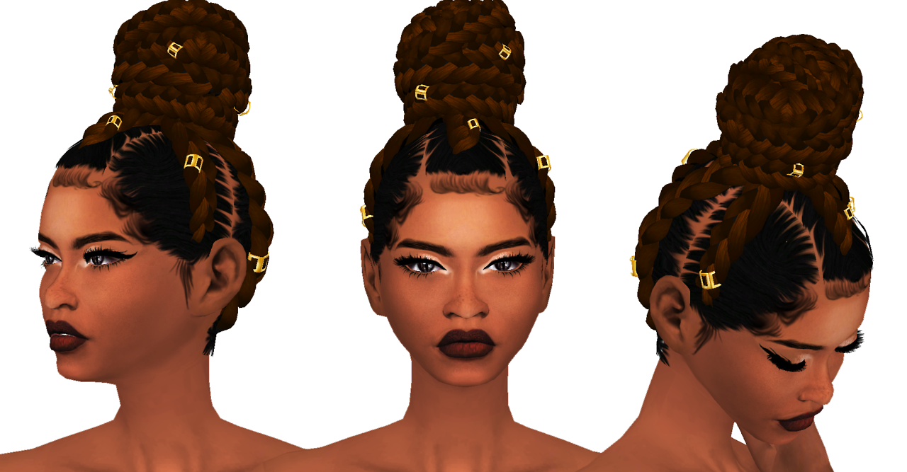 sims 4 cc black female hair accessories