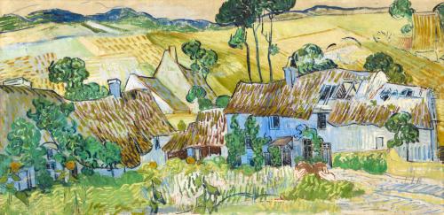 artschoolglasses: Farms near Auvers, Vincent van Gogh, 1890