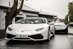automotivated:  Wet Lamborghini Huracan and Aventador by Sebastian T Photography on Flickr.