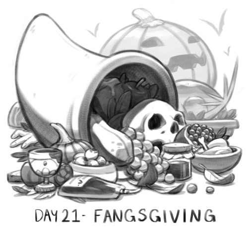 Inktober Day 21- Fangsgiving