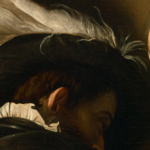therepublicofletters:The Crowning with Thorns, Caravaggio - Details