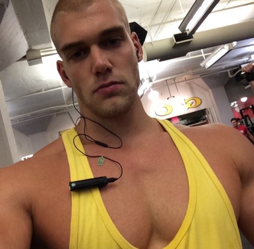 builddudebuild:  My big motivator, Mischa Janiec  Fucking swole chest appreciation post!