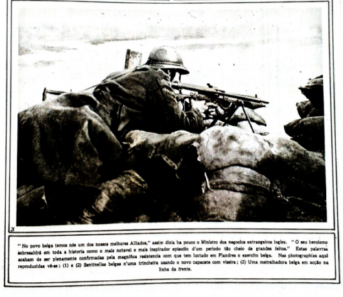 “THE BELGIAN ARMY AT THE FLANDERS FRONT”“‘In the belgian people we have our best allies’ as would sa