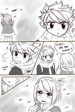swordbreaker:  FT Fluff week Bonus Day 1 - PuppyLucy: Age 08Natsu: Age 09“Dear Mama,How are you? I’m fine. I’m sorry, Mama. Plue got lost today. But I found him thanks to my new friend, Natsu! And he has pink hair! He wears a cool scarf. He’s
