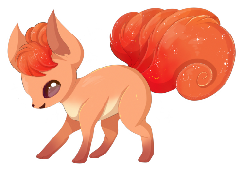  Can’t believe I’ve never drawn fanart for Vulpix before ❤️ they’re one of the mos