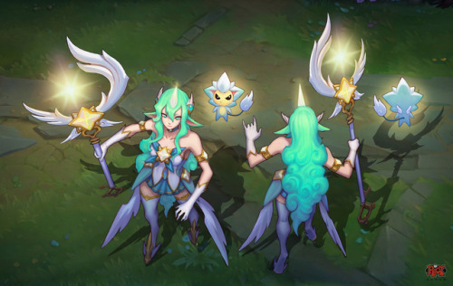 Here’s the official concept art for Star Guardian Soraka! I don’t normally share my professional wor