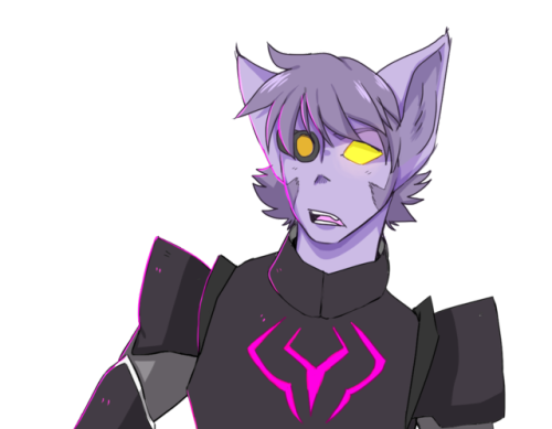 overlion: Confused OC GALRA ! Just a random sketch to warm up for the day, this little fellow doesn&