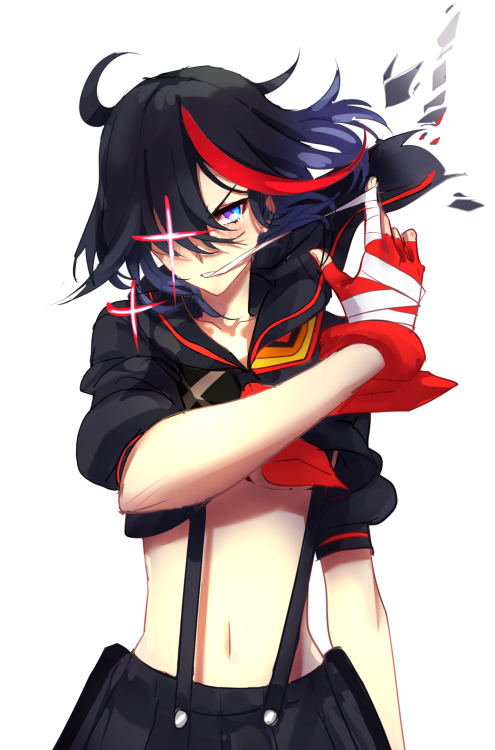azure-zer0:  Matoi From kill la kill. I think I’m putting too much time into these .. - v -
