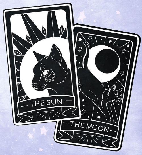 Cat tarot cards.