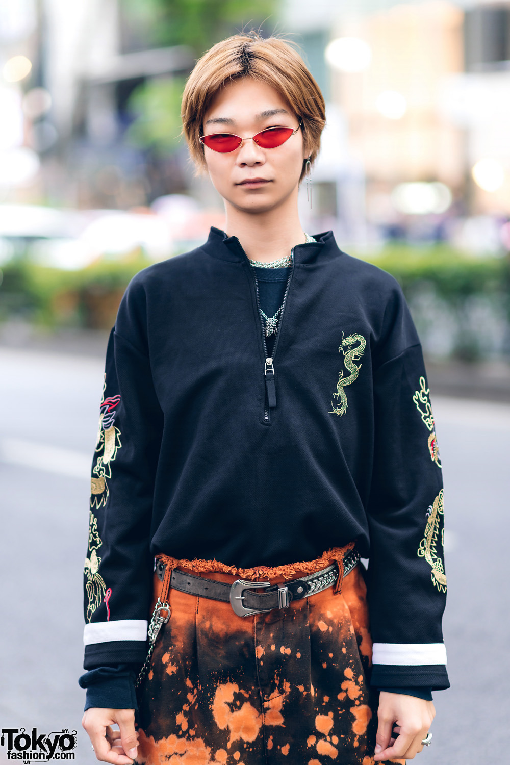 tokyo-fashion:  Japanese teens Dai, Kan, and Kota on the street in Harajuku wearing