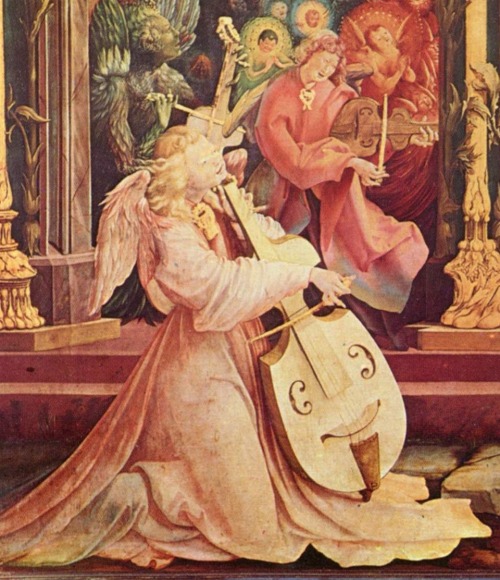 The Concert of Angels (detail from the Isenheim Altarpiece), 1516, Matthias GrunewaldMedium: oil,pan