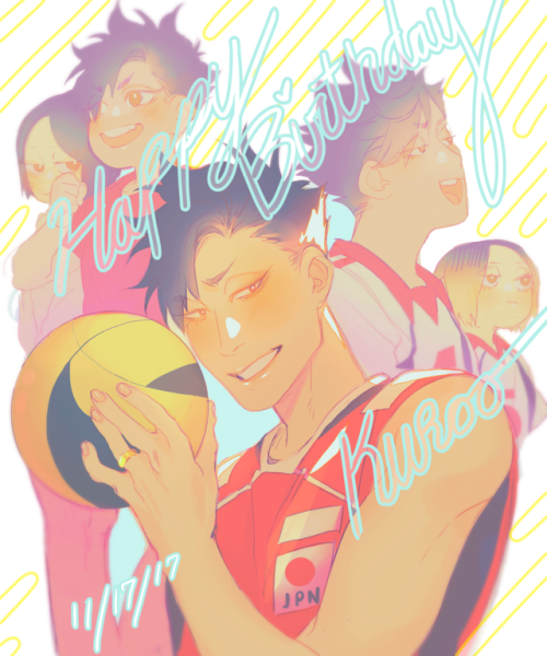 mookie000:  happy birthday kuroo!!🎉🎉🎂🎂