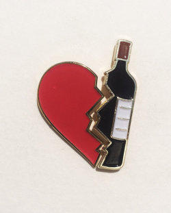 thegolddig:  Wine Heartbreak Pin (more information,