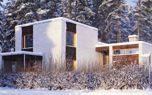 Finland, 1981: PartalaA split-level house with dining hall, kitchen, washroom, shower room, sauna, a