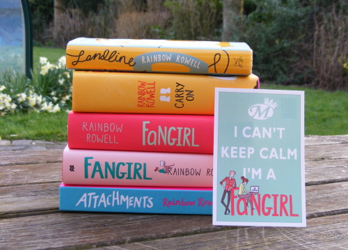 audela-desetoiles: I had some free time so I took a picture of my Rainbow Rowell books since my copy