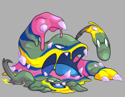 tootsoup:RUNNING AMUKI love how colorful alolan muk is