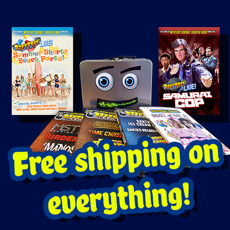 Add a RiffTrax DVD, Poster or Lunchbox to your collection today! It’s #FreeShippingDay on Rifftrax!h