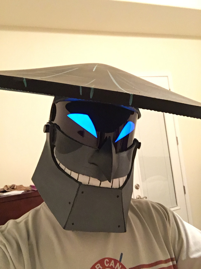 kaleidraws:For my first attempt at an EVA Foam mask/helmet, this turned out pretty
