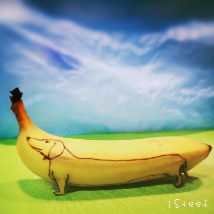 lecometecomete:reincarnatedx:lustt-and-luxury:  boredpanda:Artist Transforms Bananas