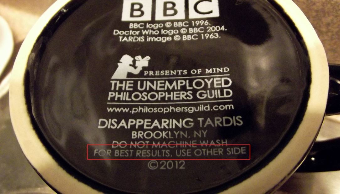 treehugger52:  Something I noticed on the bottom of my favorite coffee cup while
