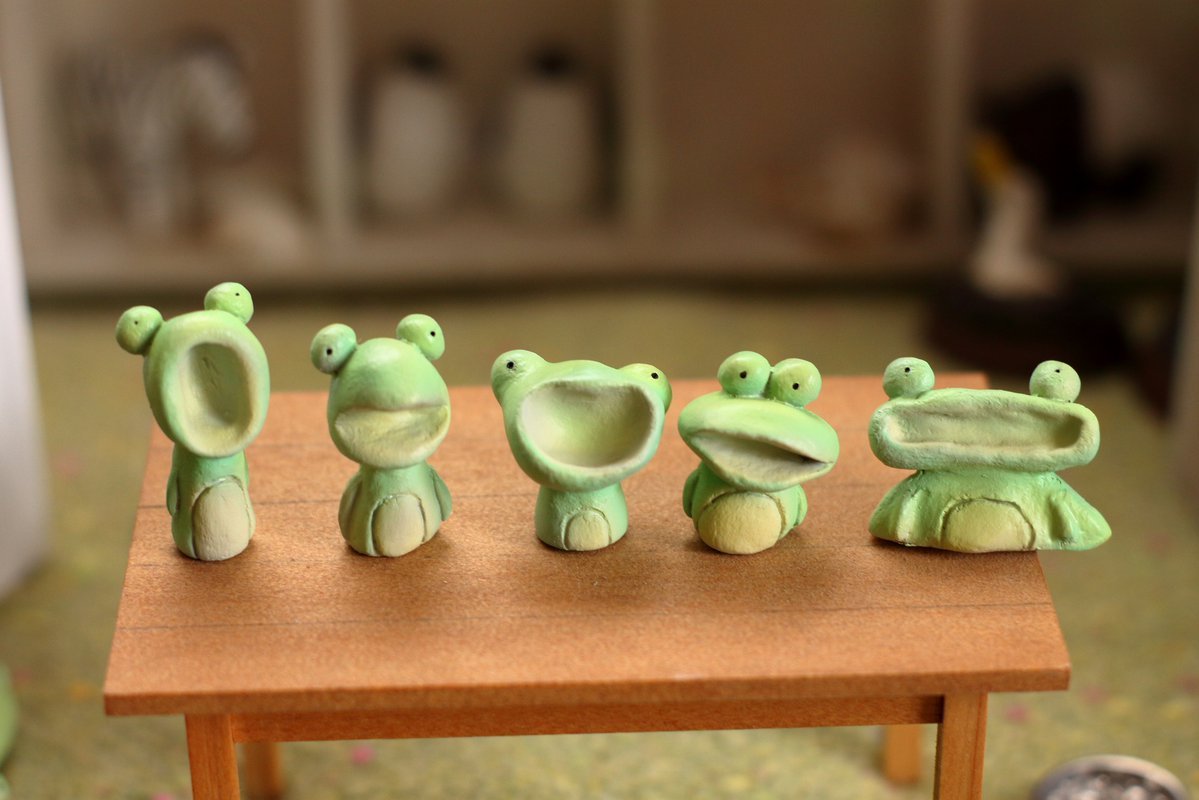 princesscedar: nervespike: satoufuan | カエルをたくさん作ったから見て欲しい。