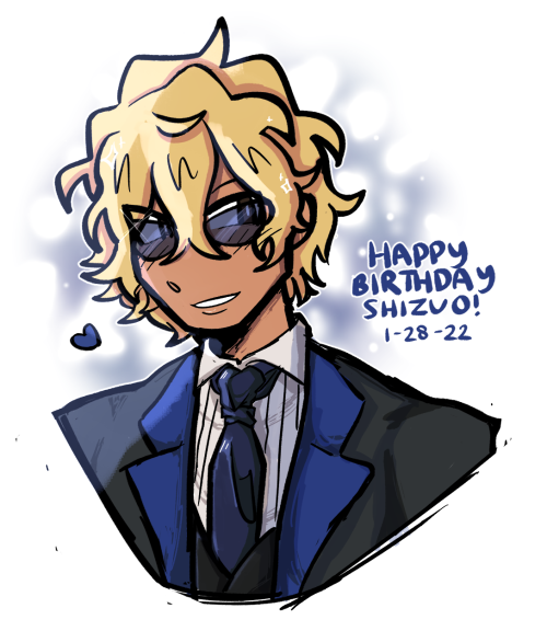 happy birthday shizuo heiwajima!!!!!! my beloved <3333