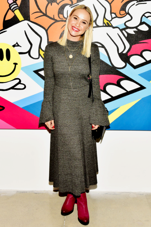 fybeccatobin: Becca Tobin at Greg Mike’s Los Angeles solo debut VIP preview for “Inside 