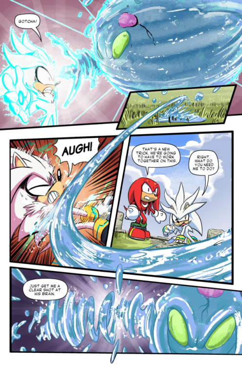 sonicthehedgehog:Knock knock. It’s Issue #2 of our Sonic Forces prequel comics, featuring Knuc