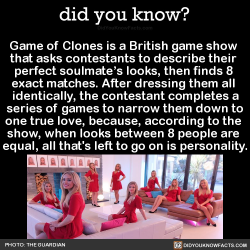 Did-You-Kno:game Of Clones Is A British Game Show  That Asks Contestants To Describe