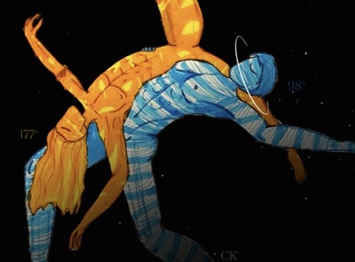 Venus And Uranus Showing Off Their Unique Tilts In A Dance. Of Course I Cant Animate So Its Mid-dance.