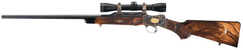 A Modern Day Handcrafted Martini Style Sporting Rifle.Single shot breechloading martini action chamb