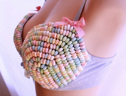 girlintheredbra:  Take a bite… I dare you