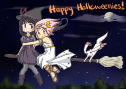 homura-chu:  Yay Halloween!  &ldquo;I’ll show you a whole new world, Madoka…&rdquo;