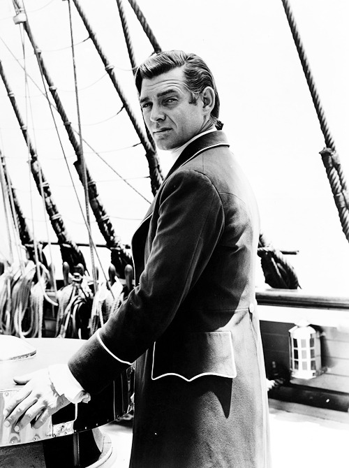 Clark Gable during the filming of Mutiny on the Bounty (1935)