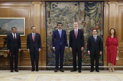 May 17, 2022: King Felipe held a meeting with Sheikh Tamim bin Hamad Al Thani of Qatar at la Zarzuel