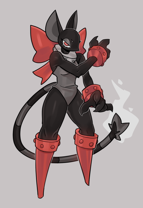 vongulli:Redrew  an old design because a kind person wanted to buy her!! Thank you to them for reminding me this Fuse Mouse lady!! 