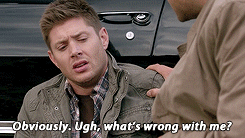 veryamooseing:  Supernatural 11x10 The Devil in the DetailsSmiting Sickness. (Dean’s not a good patient.)
