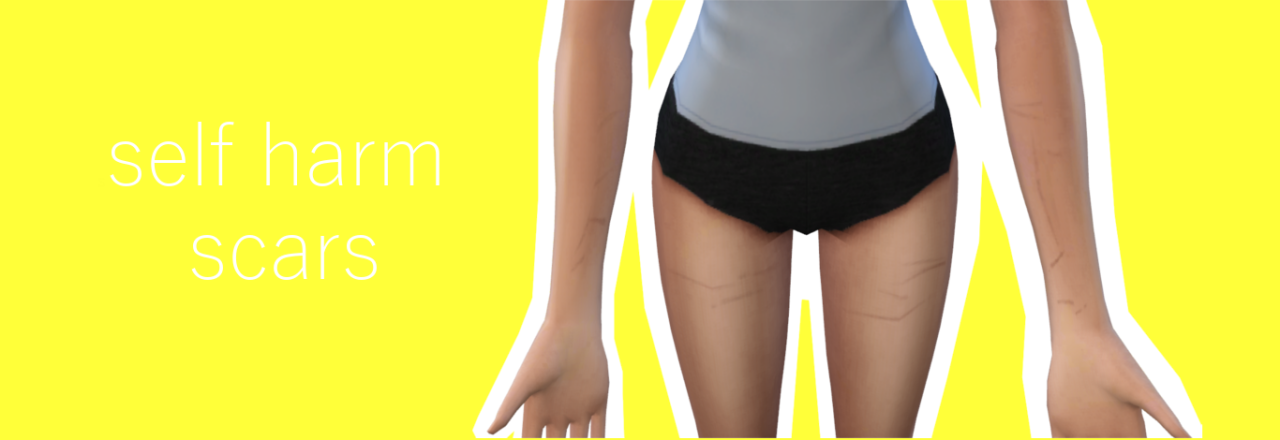 Sims 4 Self Harm Scars Cc