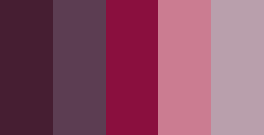 color-palettes: Vampire Queen - Submitted by Roses-curls #451E31 #5D3D52 #8C0E3E #CB7C91 #B99FAC